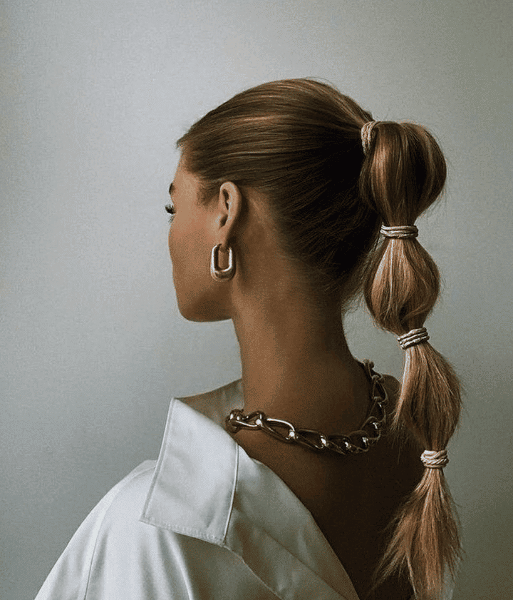 bubble ponytail 