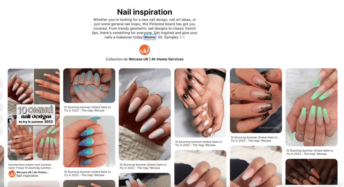 wecasa nails pinterest
